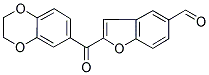 2-(2,3-DIHYDRO-1,4-BENZODIOXIN-6-YLCARBONYL)-1-BENZOFURAN-5-CARBOXALDEHYDE Struktur