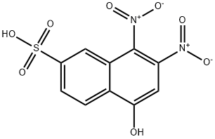 5-HYDROXY-7,8-BISNITRO-2-NAPHTHALENESULFONIC ACID Struktur