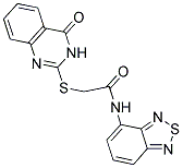 N-(2,1,3-BENZOTHIADIAZOL-4-YL)-2-[(4-OXO-3,4-DIHYDROQUINAZOLIN-2-YL)THIO]ACETAMIDE Struktur