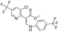 METHYL (Z)-2-[3-CHLORO-5-(TRIFLUOROMETHYL)-2-PYRIDINYL]-3-[4-(TRIFLUOROMETHYL)ANILINO]-2-PROPENOATE Struktur