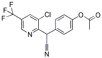 4-[[3-CHLORO-5-(TRIFLUOROMETHYL)-2-PYRIDINYL](CYANO)METHYL]PHENYL ACETATE Struktur