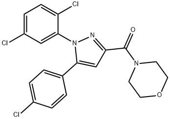 [5-(4-CHLOROPHENYL)-1-(2,5-DICHLOROPHENYL)-1H-PYRAZOL-3-YL](MORPHOLINO)METHANONE Struktur