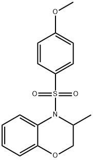 4-[(4-METHOXYPHENYL)SULFONYL]-3-METHYL-3,4-DIHYDRO-2H-1,4-BENZOXAZINE Struktur