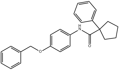 (PHENYLCYCLOPENTYL)-N-(4-(BENZYLOXY)PHENYL)FORMAMIDE Struktur