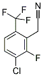 3-CHLORO-2-FLUORO-6-(TRIFLUOROMETHYL)PHENYLACETONITRILE Struktur