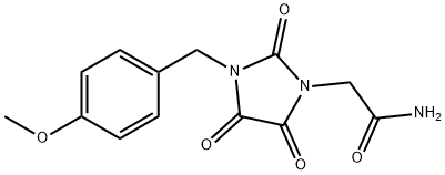 2-[3-(4-METHOXYBENZYL)-2,4,5-TRIOXO-1-IMIDAZOLIDINYL]ACETAMIDE Struktur