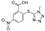 2-(1-METHYL-1H-TETRAZOL-5-YLSULFANYL)-5-NITRO-BENZOIC ACID Struktur