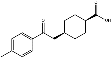 CIS-4-[2-(4-METHYLPHENYL)-2-OXOETHYL]CYCLOHEXANE-1-CARBOXYLIC ACID Struktur