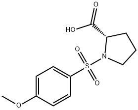 1-(4-METHOXY-BENZENESULFONYL)-PYRROLIDINE-2-CARBOXYLIC ACID Struktur