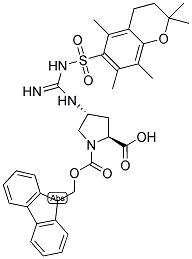 FMOC-L-TRANSPRO[4-GUANIDINO-(PMC)] Struktur