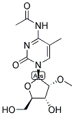 N4-ACETYL-5-METHYL-2'-O-METHYLCYTIDINE Struktur