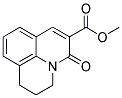 2,3-DIHYDRO-5-OXO-(1H,5H)-BENZO[IJ]QUINOLIZINE-6-CARBOXYLIC ACID METHYL ESTER Struktur