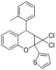 1,1-DICHLORO-7-(2-METHYLPHENYL)-1A-THIEN-2-YL-1,1A,7,7A-TETRAHYDROCYCLOPROPA[B]CHROMENE Struktur