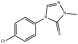 4-(4-CHLOROPHENYL)-2-METHYL-2,4-DIHYDRO-3H-1,2,4-TRIAZOLE-3-THIONE Struktur