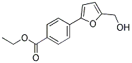 4-(5-HYDROXYMETHYL-FURAN-2-YL)-BENZOIC ACID ETHYL ESTER Struktur