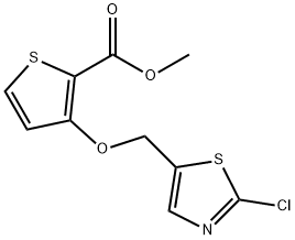 METHYL 3-[(2-CHLORO-1,3-THIAZOL-5-YL)METHOXY]-2-THIOPHENECARBOXYLATE Struktur