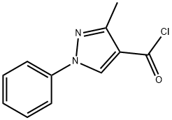 3-METHYL-1-PHENYL-1H-PYRAZOLE-4-CARBONYL CHLORIDE Struktur