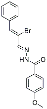 N'-(2-BROMO-3-PHENYLPROP-2-ENYLIDENE)-4-METHOXYBENZOHYDRAZIDE Struktur