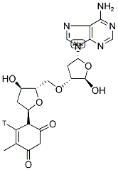 2'-DEOXYADENYLYL(3'->5')-THYMIDINE, [3H]- Struktur