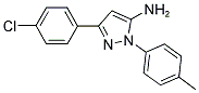 3-(4-CHLOROPHENYL)-1-P-TOLYL-1H-PYRAZOL-5-AMINE Struktur