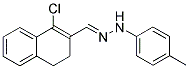 1-CHLORO-3,4-DIHYDRO-2-NAPHTHALENECARBALDEHYDE N-(4-METHYLPHENYL)HYDRAZONE Struktur