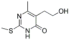 5-(2-HYDROXYETHYL)-6-METHYL-2-(METHYLSULFANYL)-4(3H)-PYRIMIDINONE Struktur