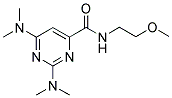 2,6-BIS(DIMETHYLAMINO)-N-(2-METHOXYETHYL)PYRIMIDINE-4-CARBOXAMIDE Struktur