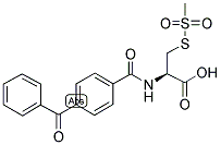 BENZOPHENONE-4-CARBOXAMIDOCYSTEINE METHANETHIOSULFONATE Struktur