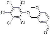 4-METHOXY-3-PENTACHLOROPHENYLOXYMETHYL-BENZALDEHYDE Struktur