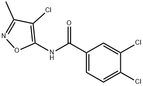 3,4-DICHLORO-N-(4-CHLORO-3-METHYL-5-ISOXAZOLYL)BENZENECARBOXAMIDE Struktur