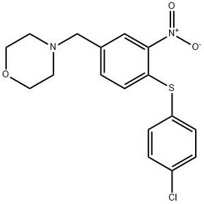 4-(4-[(4-CHLOROPHENYL)SULFANYL]-3-NITROBENZYL)MORPHOLINE Struktur