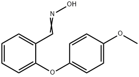 2-(4-METHOXYPHENOXY)BENZENECARBALDEHYDE OXIME Struktur