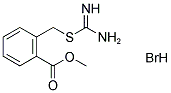 AMINO([2-(METHOXYCARBONYL)BENZYL]SULFANYL)METHANIMINIUM BROMIDE Struktur