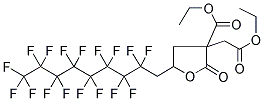 3-(CARBETHOXY)-3-(METHYLCARBETHOXY)-5-(1H,1H-PERFLUORONONYL)-G-BUTYROLACTONE Struktur