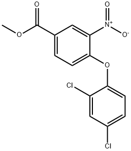 METHYL 4-(2,4-DICHLOROPHENOXY)-3-NITROBENZENECARBOXYLATE Struktur