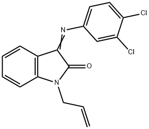 1-ALLYL-3-[(3,4-DICHLOROPHENYL)IMINO]-1,3-DIHYDRO-2H-INDOL-2-ONE Struktur