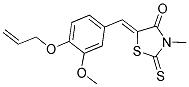 (5Z)-5-[4-(ALLYLOXY)-3-METHOXYBENZYLIDENE]-3-METHYL-2-THIOXO-1,3-THIAZOLIDIN-4-ONE Struktur