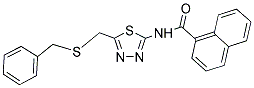 N-{5-[(BENZYLTHIO)METHYL]-1,3,4-THIADIAZOL-2-YL}-1-NAPHTHAMIDE Struktur