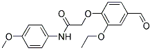 2-(2-ETHOXY-4-FORMYLPHENOXY) ACETIC ACID, N-(4-METHOXYPHENYL)AMIDE Struktur