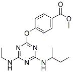 METHYL 4-{[4-(SEC-BUTYLAMINO)-6-(ETHYLAMINO)-1,3,5-TRIAZIN-2-YL]OXY}BENZOATE Struktur