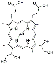 ZINC(II) DEUTEROPORPHYRIN IX-2,4-BISETHYLENEGLYCOL Struktur