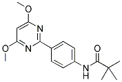 N-[4-(4,6-DIMETHOXYPYRIMIDIN-2-YL)PHENYL]-2,2-DIMETHYLPROPANAMIDE Struktur