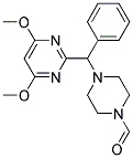 4-[A-(4,6-DIMETHOXYPYRIMIDIN-2-YL)BENZYL]PIPERAZINE-1-CARBOXALDEHYDE Struktur