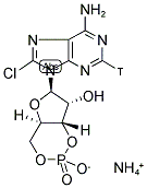 8-CHLOROADENOSINE 3',5'-CYCLICPHOSPHATE, AMMONIUM SALT, [2-3H]- Struktur