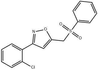 3-(2-CHLOROPHENYL)-5-[(PHENYLSULFONYL)METHYL]ISOXAZOLE Struktur