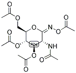 2-ACETAMIDO-2-DEOXY-D-GLUCOHYDROXIMO-1,5-LACTONE 1,3,4,6-TETRAACETATE Struktur