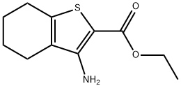 3-AMINO-4,5,6,7-TETRAHYDRO-BENZO[B]THIOPHENE-2-CARBOXYLIC ACID ETHYL ESTER Struktur