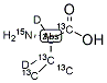 L-VALINE (U-13C5, 15N, 2,3-D2) Struktur