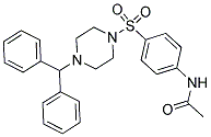 N-(4-((4-(DIPHENYLMETHYL)PIPERAZINYL)SULFONYL)PHENYL)ETHANAMIDE Struktur