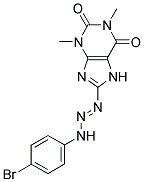 8-[(1E)-3-(4-BROMOPHENYL)TRIAZ-1-ENYL]-1,3-DIMETHYL-3,7-DIHYDRO-1H-PURINE-2,6-DIONE Struktur